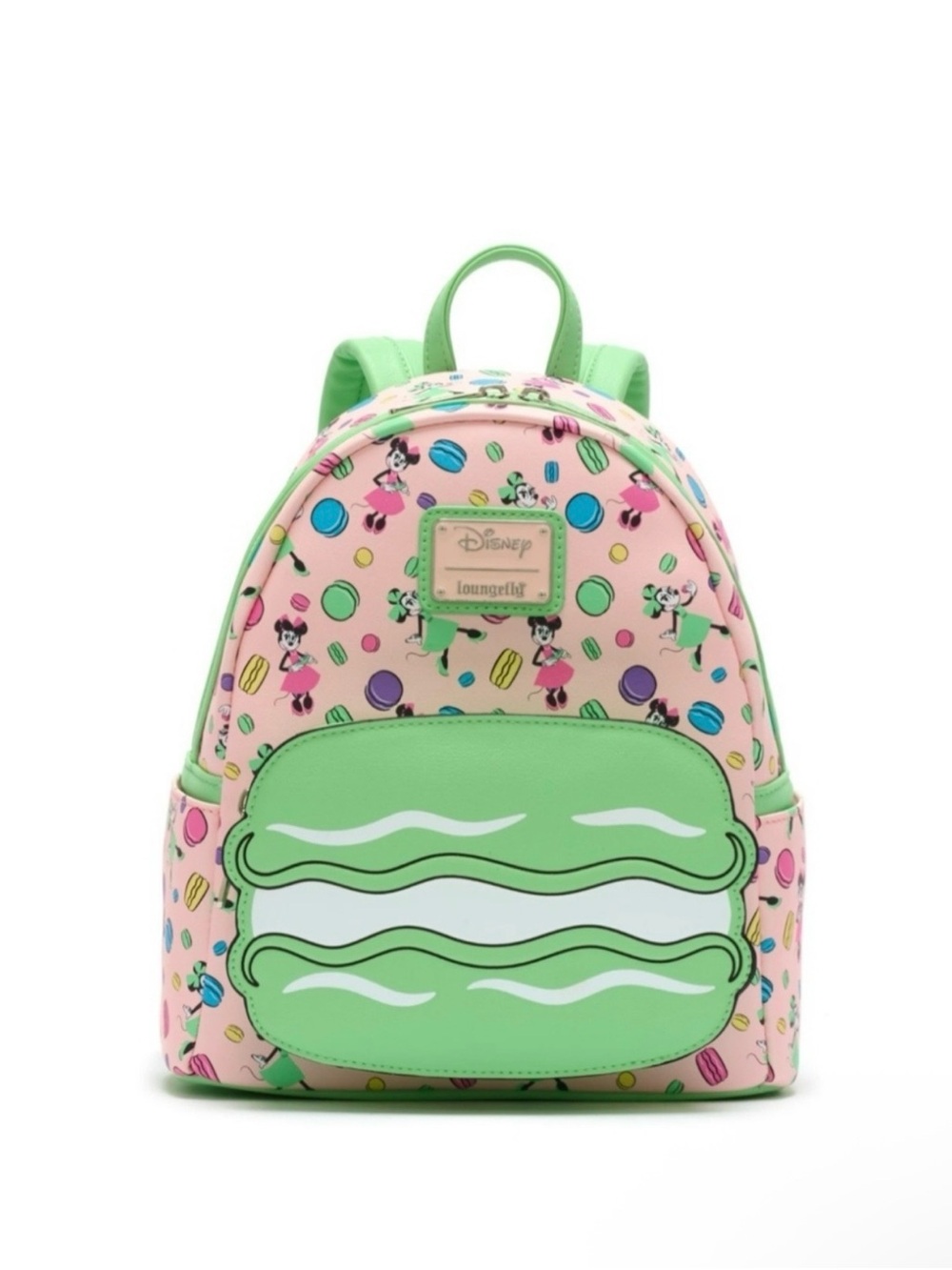 Disney Parks Loungefly Mini Backpack EPCOT France Minnie Macaron Scented NEW